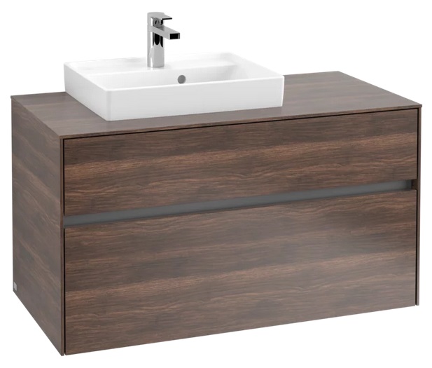 Тумба під раковину Villeroy & Boch Collaro 100х50 см із підсвічуванням ДСП дуб аризона C014B0VH