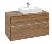 Тумба під раковину Villeroy & Boch Collaro 100х50 см із підсвічуванням ДСП дуб канзас C015B0RH