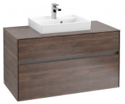 Тумба под раковину Villeroy & Boch Collaro 100х50 см с подсветкой ДСП дуб аризона C016B0VH