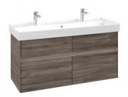 Тумба под раковину Villeroy & Boch Collaro 115,4х44,4 см с подсветкой ДСП каменный дуб C012B0RK
