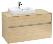 Тумба под раковину Villeroy & Boch Collaro 100х50 см с подсветкой ДСП северный дуб C014B0VJ