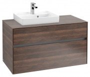 Тумба под раковину Villeroy & Boch Collaro 100х50 см с подсветкой ДСП дуб аризона C014B0VH