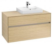 Тумба під раковину Villeroy & Boch Collaro 100х50 см із підсвічуванням ДСП північний дуб C015B0VJ
