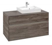 Тумба под раковину Villeroy & Boch Collaro 100х50 см с подсветкой ДСП каменный дуб  C015B0RK