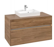 Тумба под раковину Villeroy & Boch Collaro 100х50 см с подсветкой ДСП дуб канзас C016B0RH