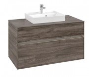 Тумба під раковину Villeroy & Boch Collaro 100х50 см із підсвічуванням ДСП кам'яний дуб C016B0RK