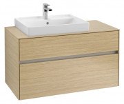 Тумба под раковину Villeroy & Boch Collaro 100х50 см с подсветкой ДСП северный дуб C017B0VJ