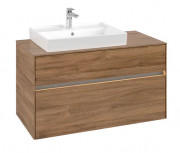 Тумба под раковину Villeroy & Boch Collaro 100х50 см с подсветкой ДСП дуб канзас C017B0RH