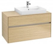 Тумба под раковину Villeroy & Boch Collaro 100х50 см с подсветкой ДСП северный дуб C018B0VJ