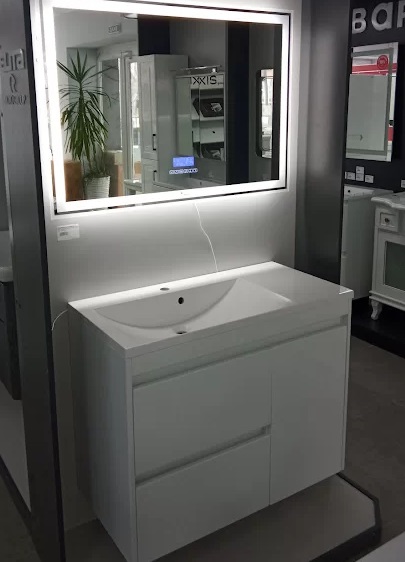 Тумба Fancy Marble Wega 900 L с раковиной Amelia 900L МДФ белый 13709012210