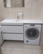 Тумба Fancy Marble Jamaica 1500 L с раковиной Lauretta 1500L МДФ белый 11015012210