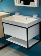 Тумба Fancy Marble Mar 700 с раковиной Signe 700 МДФ/металл белый 14207012200