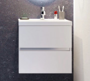 Тумба Fancy Marble Rodos 600 з раковиною Dora 600 МДФ білий 11306012200