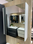 Зеркальный шкаф Fancy Marble Noa 600 ДСП/МДФ белый 23406012200