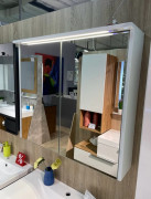 Зеркальный шкаф Fancy Marble NUI 800 ДСП/МДФ белый 23508012200