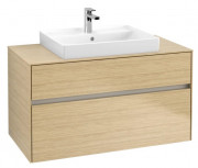 Тумба под раковину Villeroy & Boch Collaro 100х50 см с подсветкой ДСП северный дуб C019B0VJ