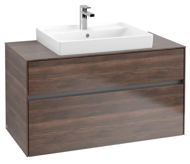 Тумба под раковину Villeroy & Boch Collaro 100х50 см с подсветкой ДСП дуб аризона C019B0VH