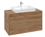 Тумба под раковину Villeroy & Boch Collaro 100х50 см с подсветкой ДСП дуб канзас C019B0RH