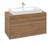Тумба под раковину Villeroy & Boch Collaro 100х50 см с подсветкой ДСП дуб канзас C020B0RH