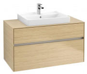 Тумба под раковину Villeroy & Boch Collaro 100х50 см с подсветкой ДСП северный дуб C019B0VJ