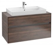 Тумба під раковину Villeroy & Boch Collaro 100х50 см із підсвічуванням ДСП дуб аризона C020B0VH