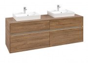 Тумба под раковину Villeroy & Boch Collaro 160х50 см с подсветкой ДСП дуб канзас C021B0RH