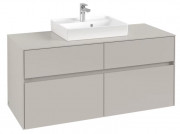 Тумба под раковину Villeroy & Boch Collaro 120х50 см ДСП мягкий серый C07000VK