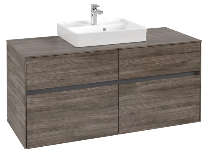 Тумба під раковину Villeroy & Boch Collaro 120х50 см ДСП кам'яний дуб C07000RK