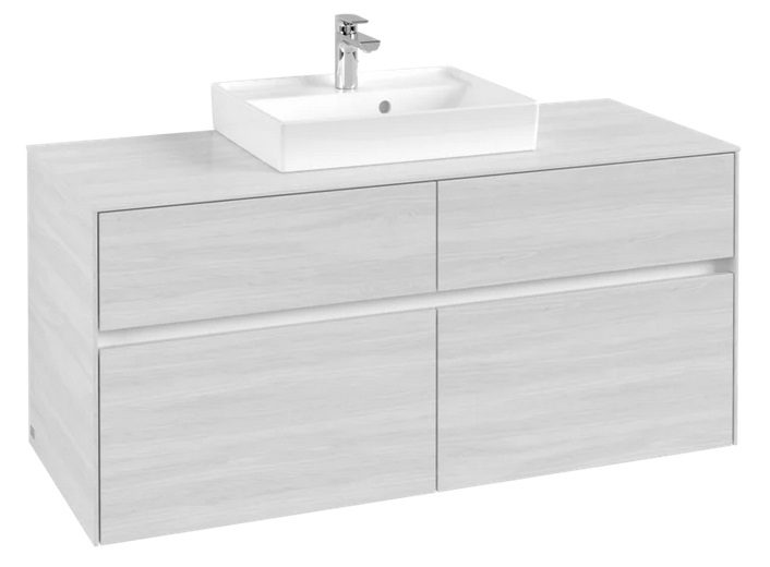 Тумба под раковину Villeroy & Boch Collaro 120х50 см ДСП белое дерево C07000E8