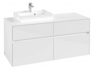 Тумба под раковину Villeroy & Boch Collaro 120х50 см ДСП белый матовый C07100MS