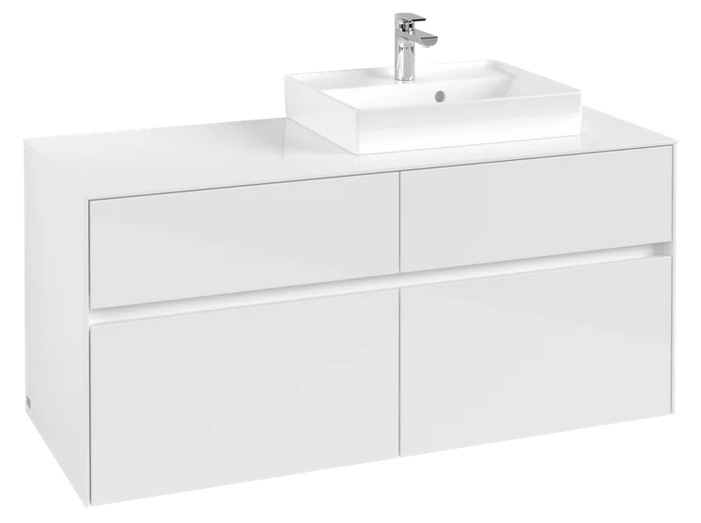 Тумба под раковину Villeroy & Boch Collaro 120х50 см ДСП белый матовый C07200MS