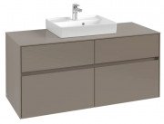 Тумба под раковину Villeroy & Boch Collaro 120х50 см ДСП трюфель серый C07000VG