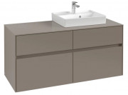 Тумба под раковину Villeroy & Boch Collaro 120х50 см ДСП трюфель серый C07200VG