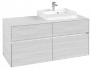 Тумба под раковину Villeroy & Boch Collaro 120х50 см ДСП белое дерево C07200E8