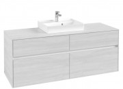 Тумба под раковину Villeroy & Boch Collaro 140х50 см ДСП белое дерево C07300E8