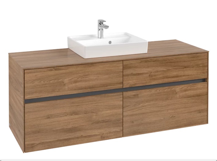 Тумба під раковину Villeroy & Boch Collaro 140х50 см ДСП дуб канзас C07300RH