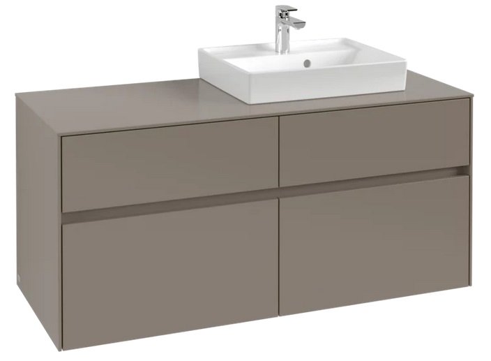 Тумба під раковину Villeroy & Boch Collaro 120х50 см ДСП сірий трюфель C07200VG