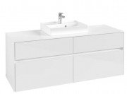 Тумба под раковину Villeroy & Boch Collaro 140х50 см ДСП белый матовый C07300MS