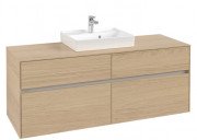 Тумба под раковину Villeroy & Boch Collaro 140х50 см ДСП северный дуб C07300VJ