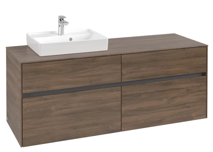 Тумба під раковину Villeroy & Boch Collaro 140х50 см ДСП дуб аризона C07400VH