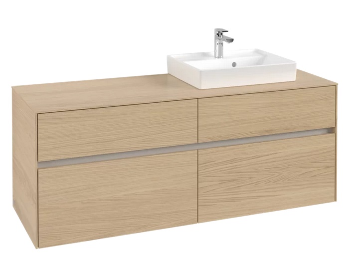 Тумба під раковину Villeroy&Boch Collaro 140х50 см ДСП північний дуб C07500VJ