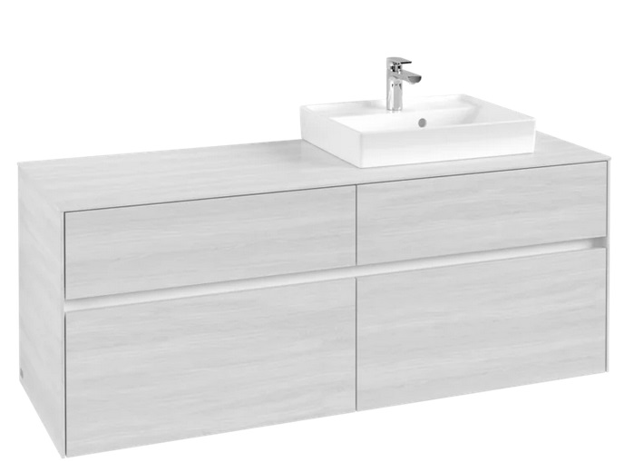 Тумба под раковину Villeroy & Boch Collaro 140х50 см ДСП белое дерево C07500E8