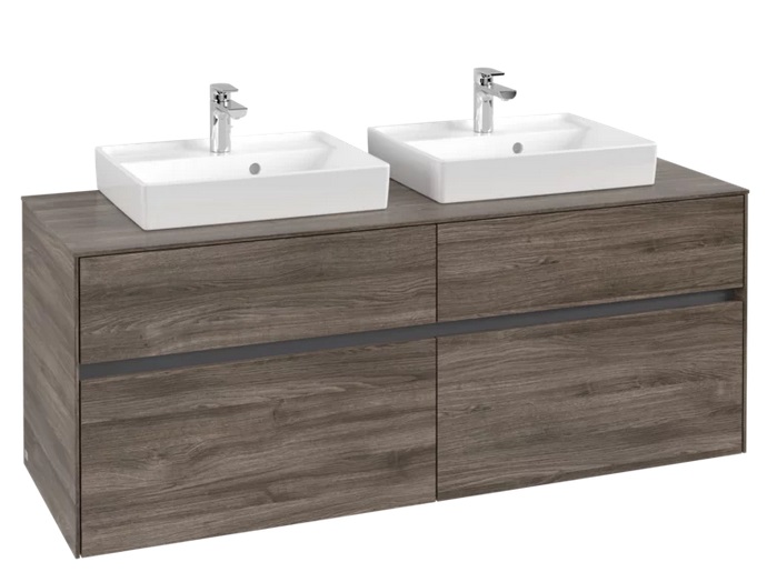 Тумба под раковину Villeroy & Boch Collaro 140х50 см ДСП каменный дуб C07600RK