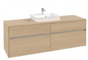 Тумба под раковину Villeroy & Boch Collaro 160х50 см ДСП северный дуб C07700VJ