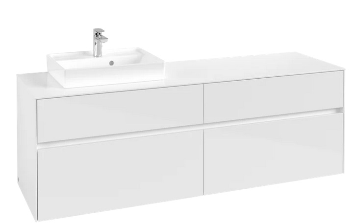 Тумба под раковину Villeroy & Boch Collaro 160х50 см ДСП белый матовый C07800MS