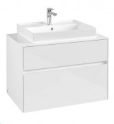 Тумба под раковину Villeroy & Boch Collaro 80х50 см ДСП белый матовый C08000MS