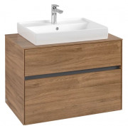 Тумба под раковину Villeroy & Boch Collaro 80х50 см ДСП дуб канзас C08000RH