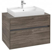 Тумба под раковину Villeroy & Boch Collaro 80х50 см ДСП каменный дуб C08000RK