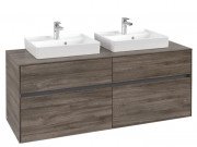 Тумба під раковину Villeroy & Boch Collaro 140х50 см ДСП кам'яний дуб C07600RK