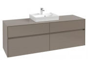 Тумба под раковину Villeroy & Boch Collaro 160х50 см ДСП трюфель серый C07700VG